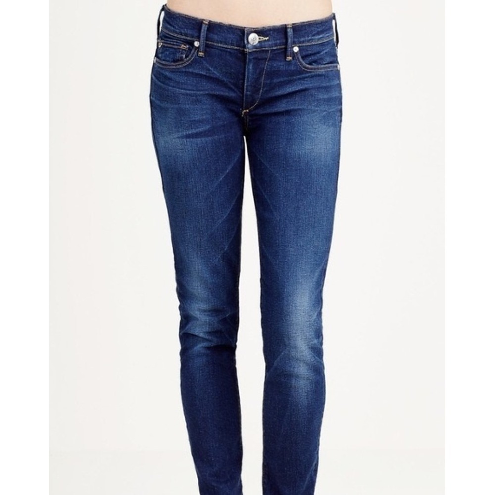 NWT True Religion 28 Casey Skinny Dark Denim Jeans 130101